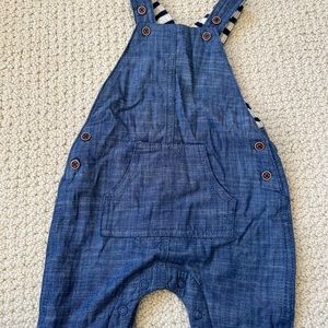 Next baby lined overalls, 0-3 but run bigger